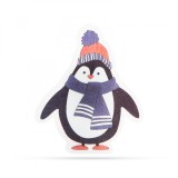 Decoratie de Craciun cu LED RGB - autocolant - model pinguin (1buc.)