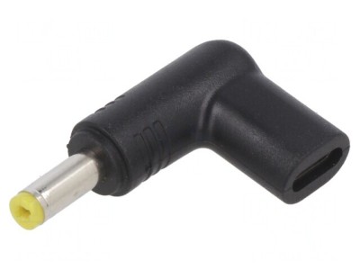 Adaptor USB C DC 4.8/1.7 Negru 100W 5A foto