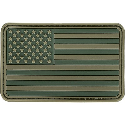 Ecuson 3D PVC USA Flag Velcro Olive Drab MFH foto