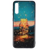 Husa Samsung Galaxy A70, Tip Coperta, Protectie UV, Sticla, Lights