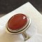 INEL ARGINT CU CARNEOL , CLASIC, 20 mm