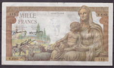 Franta 1943(18-2) - 1000 francs, circulata foto