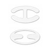 Set clipsuri bretele sutien 2 buc, tip E si tip H, transparent, marime universala, fixare invizibila, reutilizabile
