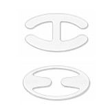 Set clipsuri bretele sutien 2 buc, tip E si tip H, transparent, marime universala, fixare invizibila, reutilizabile