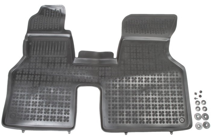 Set covorase auto din cauciuc VW Transporter T4 / Caravelle , 1990-2003 , presuri tip tavita marca Rezaw Plast