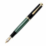 Stilou de lux Pelikan Souveran M1000 F, penita aur 18K, accesorii placate cu