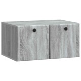 vidaXL Oglindă TV montată pe perete Sonoma gri 59,5 x 41 x 30 cm 899191