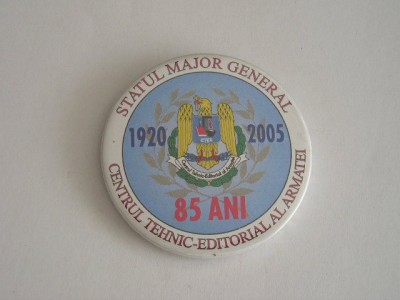 QW9 N2 14 - insigna - militar - Centrul tehnico-editorial al Armatei - SMG 2005 foto