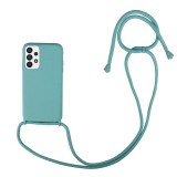 Husa compatibila cu samsung galaxy a23, strap, cu snur prindere gat regrabil, camera protect, antishock, mint green