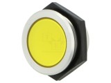 Lampă LED galbenă plată 24V &Oslash;30mm IP67 SIGNAL-CONSTRUCT SMFL30124