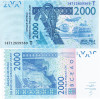 Statele Africii de Vest 2 000 Franci Togo 2014 UNC