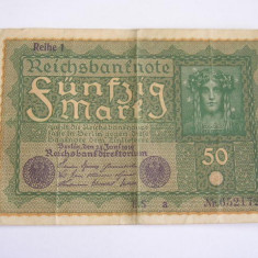 M1 - Bancnota foarte veche - Germania - 50 marci - 1919