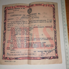 CERTIFICAT DE ASIGURARE ADAS RPR - 1957+ PLIANT CAR SECTOR 1