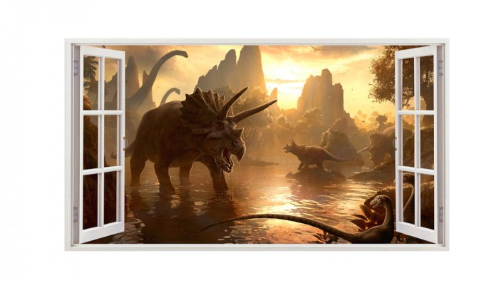 Sticker decorativ cu Dinozauri, 85 cm, 4390ST