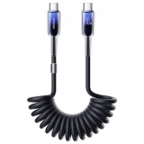 Cablu Date si Incarcare USB-C - USB-C Joyroom S-A43 Crystal, 60W, 1.5m, Negru