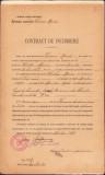 HST A1165 Contract de &icirc;nchiriere 1898 Epitropia parohiei Ceauș Radu București