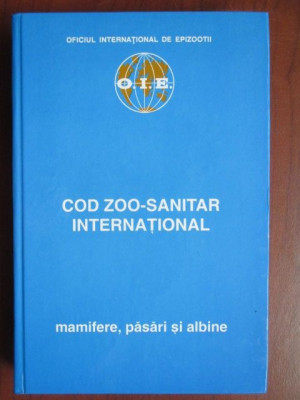 Cod zoo-sanitar international foto