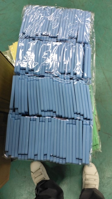 Separatoare pentru degete , spumă, 100 perechi (200bucăți), culoare albastru