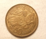 MONACO 50 FRANCI 1950