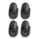C&acirc;rlig X4 Pvc Oval &ndash; Negru | Cuiere Baie