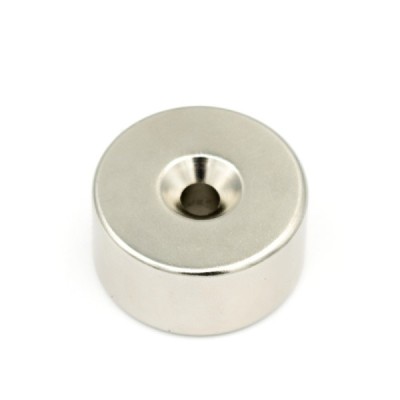 Magnet neodim inel 30 x 5,4 x 15 mm cu șanfren foto