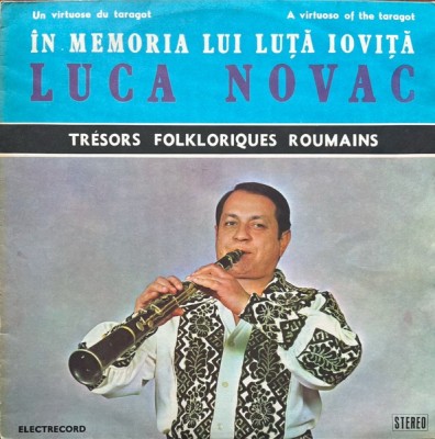 Disc vinil, LP. UN VIRTUOSE DU TARAGOT. A VIRTUOSO OF THE TARAGOT - IN MEMORIA LUI LUTA IOVITA-LUCA NOVAC-271151 foto