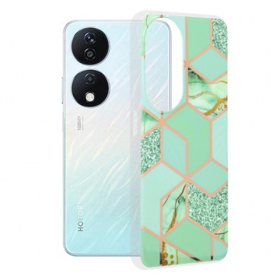 Husa pentru Honor X7b 5G / 90 Smart / X7b 4G, Techsuit, Marble, Verde foto
