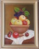 Natura statica cu fructe, ulei pe panza 30x40 cm, Realism