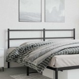 vidaXL Tăblie de pat de schimb metalică, negru, 180 cm 355401