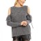 N530-181 Bluza tricotata cu decupaj la maneci
