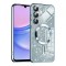 Husa MagSafe pentru Samsung Galaxy A15 5G A156 / A15 A155, Techsuit, Luxury Glitter, Bleu