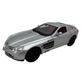 Macheta Mercedes McLaren SLR argintiu lumini sunet deschide toate usile si capotele