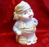 BIBELOU PORTELAN - PUSCULITA PORTELAN SANBO SPANIA - BAIAT CU CATEL 17.5 CM