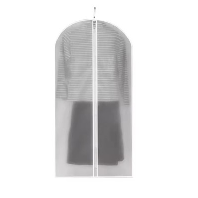 Set 5 Huse de Depozitare cu Fermoar, pentru Haine, de Protectie, Rezistent la Praf, diverse dimensiuni cm, Transparent-Alb foto