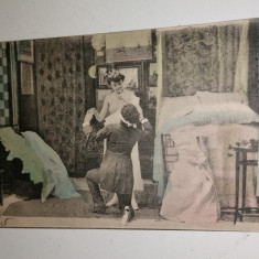 CARTE POSTALA / FELICITARE -ED.FORTUNA , PALATUL NIFON BUCURESCI , ANII 1900