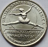 25 cents / quarter dollar 2023 USA, Maria Tallchief, litera D