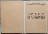 Certificat de absolvire a Cursurilor Populare de Limba Rusa, anii &#039;50