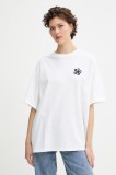 Levi&#039;s tricou din bumbac GRAPHIC SHORT STACK TEE culoarea alb, A4924