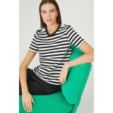 Medicine tricou din bumbac femei, culoarea negru