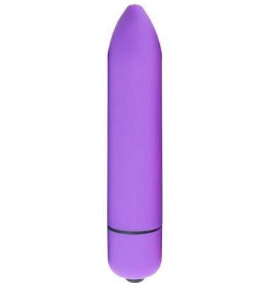 Vibrator Glont Zoe, 10 Moduri Vibratii, Mov, 9 cm, Mokko Toys foto