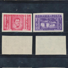Romania 1937 Ion Creanga serie nedantelata 4 timbre tiraj 200 serii