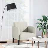 vidaXL Canapea Scaun cu Cotiere Crem 54 cm Catifea 4100585