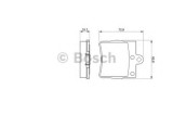 Set placute frana,frana disc MERCEDES CLK (C209) (2002 - 2009) BOSCH 0 986 494 016