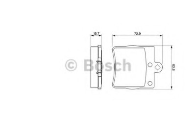 Set placute frana,frana disc MERCEDES CLK Cabriolet (A208) (1998 - 2002) BOSCH 0 986 494 016 foto