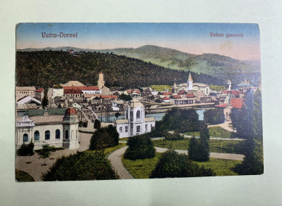 Carte poștală 1929 Vatra-Dornei vedere generala foto