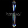 Dildo Sticla Twilight Gleam Glass Dildo- Double Delight, Transparent, 23 cm, Lovetoy