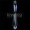 Dildo Sticla Twilight Gleam Glass Dildo- Double Delight, Transparent, 23 cm