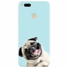 Husa silicon pentru Xiaomi Mi A1, Happy Dog foto