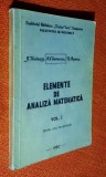 Elemente de analiza matematica Vol. 1 - Hadnagy, Izvercian, Popescu