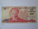 Turcia 10 Lirasi/Lire 2005